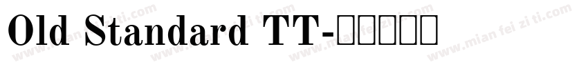 Old Standard TT字体转换